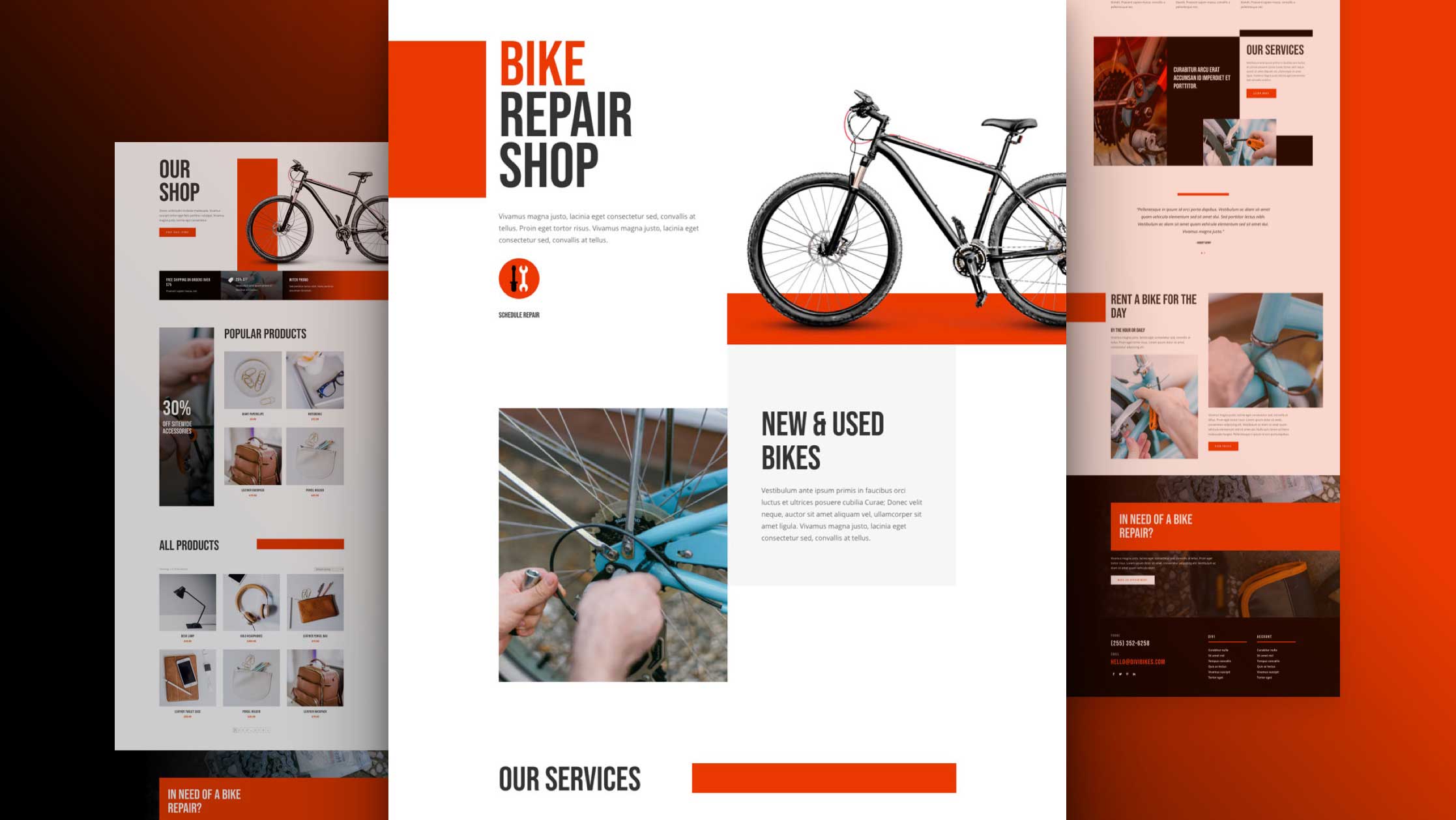 Site internet pour réparation de vélos
